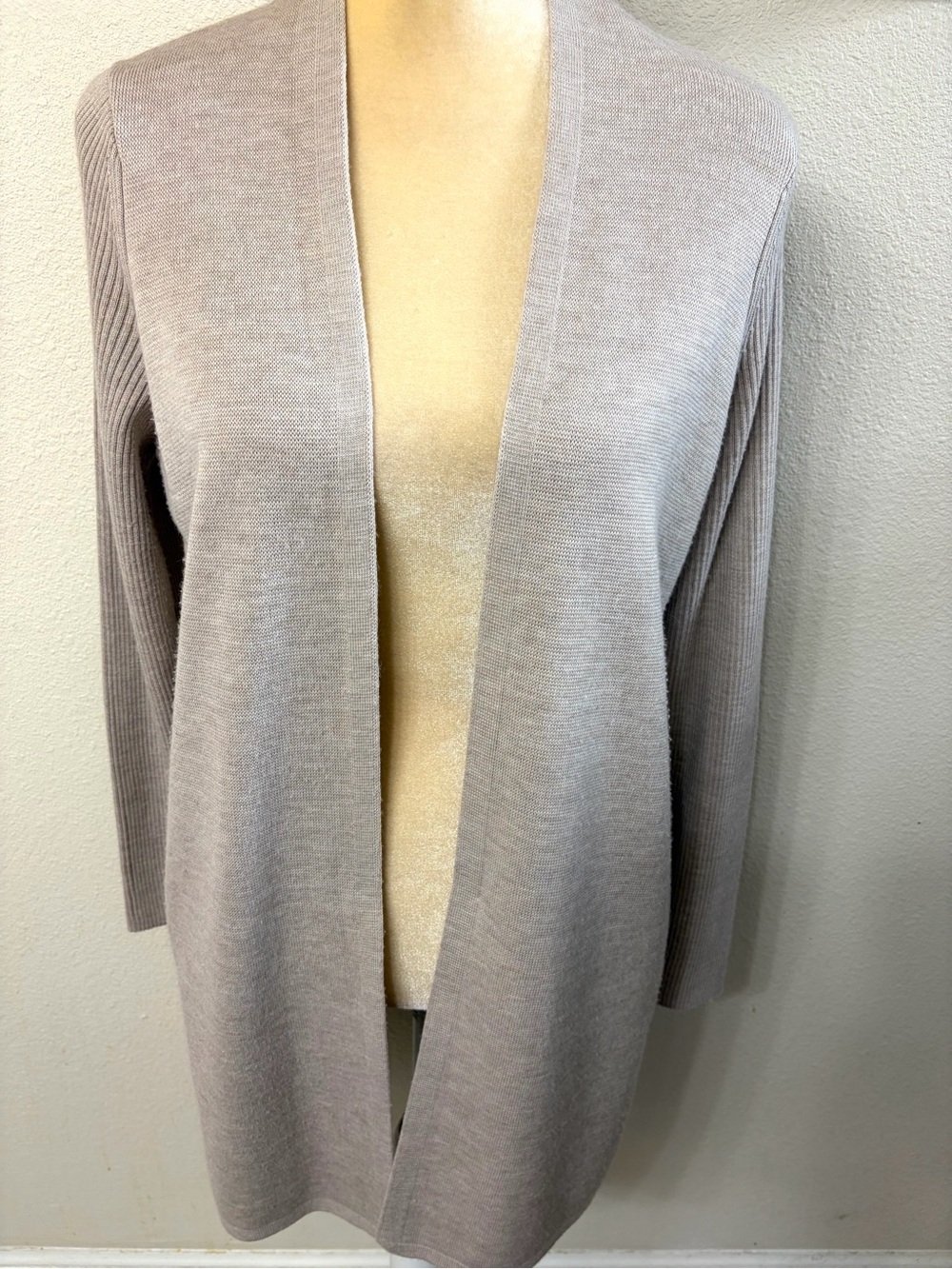 Banana Republic Merino Blend Long Open-Front Cardigan Small - Picture 4 of 10
